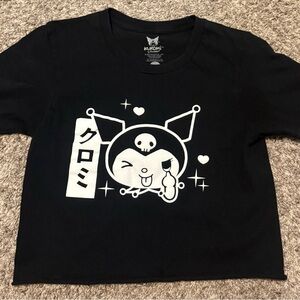 Sanrio Black Kuromi Crop Top